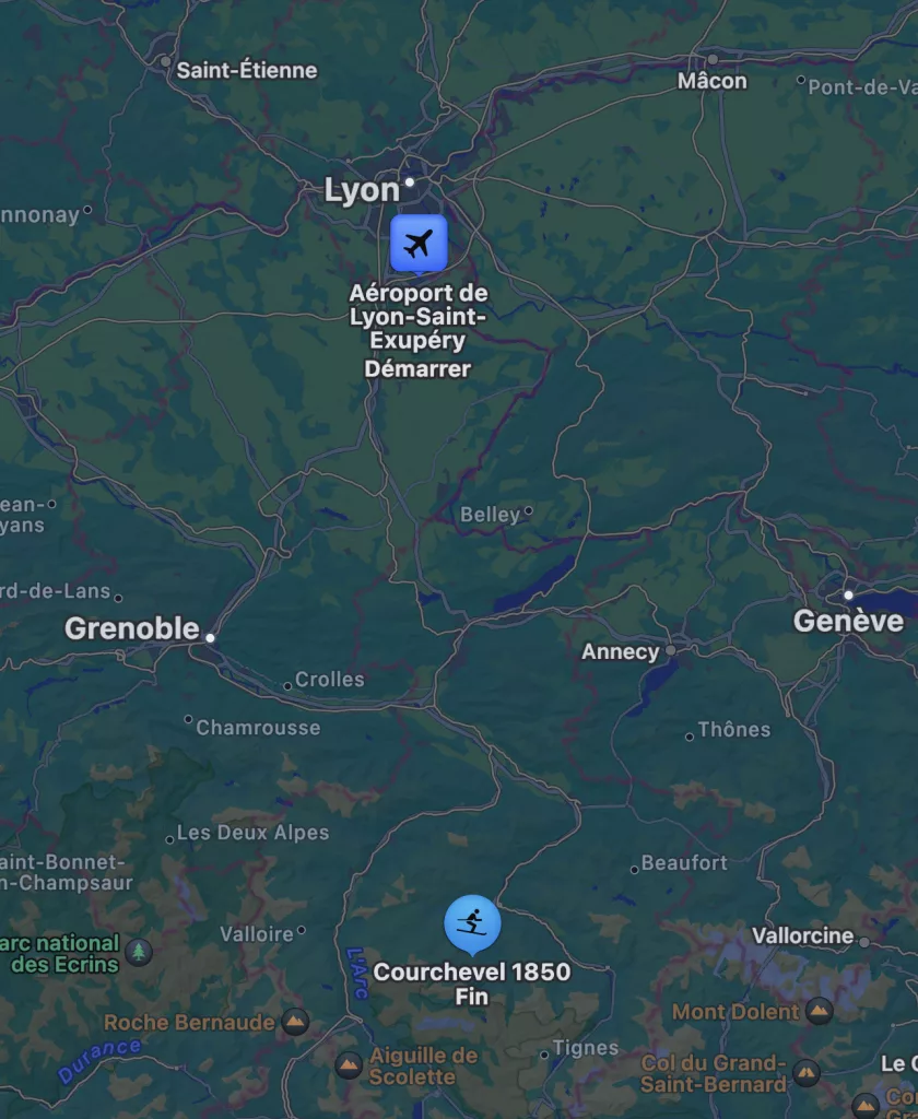 Lyon Airport To Courchevel Transfer